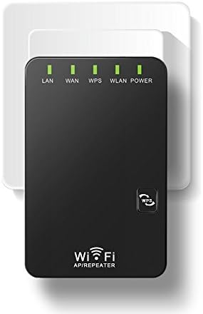 WiFi Router Range Extender Signal Booster Amplifier with Ethernet Port Internal Antenna Network Adapter 802.11b/g/n 2.4GHz Router/Repeater/Access Point mode with WPS (300Mbps)