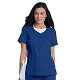 Urbane Ultimate Women's Megan Snap Front Solid Scrub Top