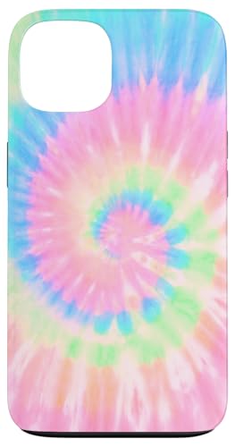 Spiral Tie-Dye Rainbow Pink Blue Pattern Swirl Tie Dye Case for iPhone 13