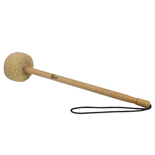 IKN 1pcs Gong Mallet Small Head 5545-Wood Core,Wool