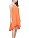 Amstt Womens Summer Sexy Vibrant Color Chiffon Dress Bathing Suit Cover Up (XXXL, Orange)