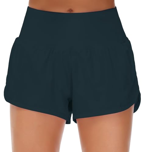 Origiwish Women's High Waisted Running Shorts