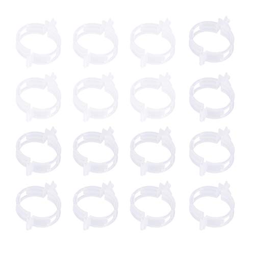 Wanapure 350PCS Plant Support Garden Clips for Tomato Vine, Plastics Vine Trellis Clips, Garden Flower Vegetables Clip Crafting Fixing Clamps for Supporting or Straightening Plant Stems, Stalks