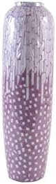 Firefly Home Collection Mother of Pearl Vase, 4.75" x 16.5", Violet