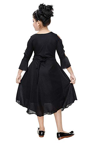 DIGIMARTS Girl's A-Line Midi Dress 3 DIGIMARTS Girl's A-Line Midi Dress - Image 3