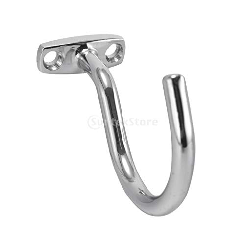 Silver Chrome Snooker Billiard Table Cue Hook to Hold Bridge Stick Pool Rack Billiard Accessories with 2 Mounting Screws