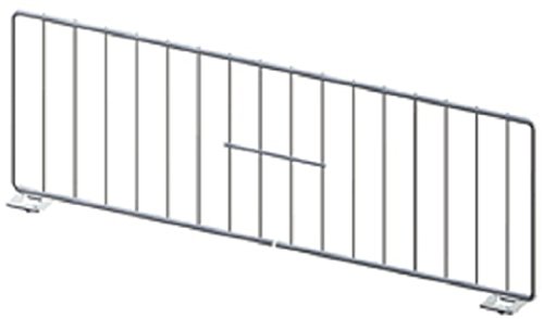 17"L X 6"H Free Standing Divider Gondola Shelf CHROME - Lozier Madix Lot of 50 NEW