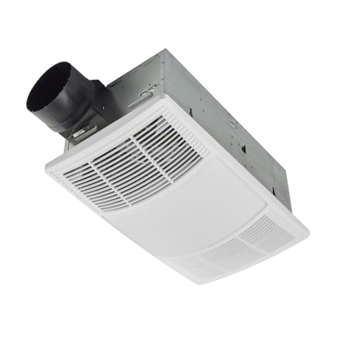 Broan-NuTone BHFLED80 PowerHeat Bathroom Exhaust Fan, Heater, and LED Light Combination, 80 CFM