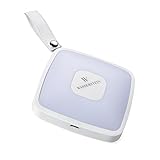 Square Handbag Light with Integrated External Battery Pack to Charge your Phone or Tablet, Touch Sensor Purse Light by Wasserstein; Charge Devices On-the-Go and Light Up your Purse (500 mAh, White)