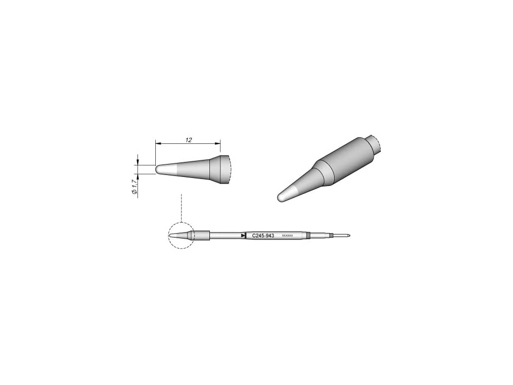 Jbc C245943 Soldering Tip for T245
