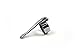 Kaweco Pen Clip Sport Nostalgic Octagonal in Silver for Sport, Calligraphy and Sketch Up Series I Pencil Holder with Subtle Logo | Accessory Made of Bronze I Chrome