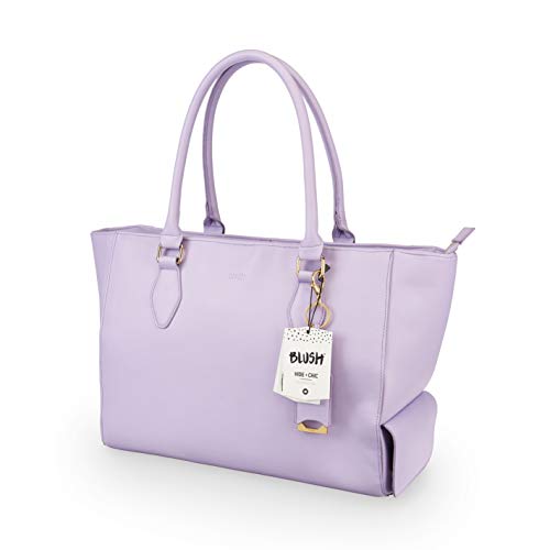 Blush 8286 Insulated Wine Tote Bag Lavender, One,