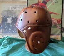 Four Strap Heisman Trophy Leather Football Helmet (1930-1940s)