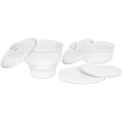 CorningWare French White 7-Piece Bake and Serve Set