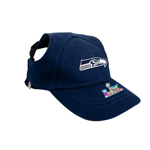 Littlearth NFL Super Bowl LX Champion Seattle Seahawks-Pet Baseball Hat