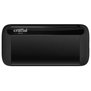 Crucial X8 2TB Draagbare SSD – Tot 1050MB/s – USB 3.2 – Externe SSD-schijf, USB-C, USB-A, Zwart – CT2000X8SSD9