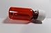 Lot of 6 Brand New Hard Round Travel Bottles 1 Ounce Amber RX Medicine Plastic Bottles w/Caps-Won't Crush Very Strong Wall and Strong Push-Down & Turn Caps. Perfect For Travel.