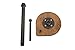RUSTIC DESIGN Pipe Paper Towel Holder Wooden Base (Graphite)