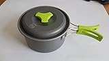 10 Piece Camping Cookware Mess Kit with Backpacking Carry Sack