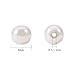 PH PandaHall White Pearl Beads 6mm, 400pcs Tiny Satin Luster Glass Pearl Beads Round Loose Spacer Beads for Earring Bracelet Necklace Waist Chain Making, Glossy White
