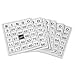 Nasco Large US Made Laminated Bingo Cards - 8.5 x 11 - School or Senior Activity - SN01249 Number Set 2 - Pack of 25