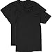 Hanes Men's Nano Premium Cotton V-Neck T-Shirt (Pack of 2), Black, X-Large