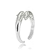 Hoops & Loops 925 Sterling Silver Twin Dolphins Open Toe Ring for Women Men