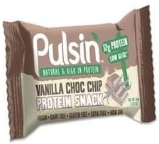 (12 PACK) - Pulsin Vanilla Choc Chip Protein Bar | 50 x 18g x | 12 PACK - SUPER SAVER - SAVE MONEY