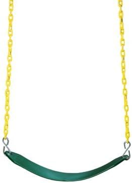 Deluxe Swing Belt in Green with Yellow Chain