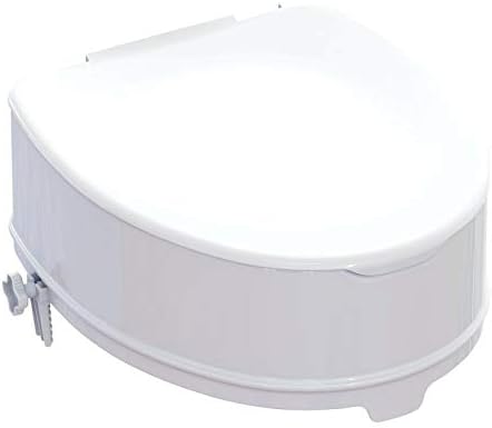 Identités 15cm Raised Toilet Seat with Lid, White - Image 5