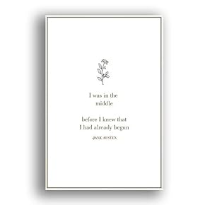 Framed for Living Room Bedroom Simple Words for