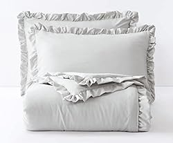 Chezmoi Collection Nora 3-Piece Ruffled Edge Trim
