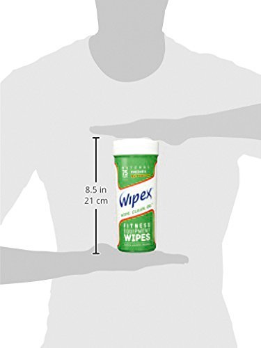 New Wipex Natural Fitness Equipment Wipes for Personal Use, Vinegar with Watermelon Scent - Great for Yoga, Pilates & Dance Studios, Home Gym, Peloton Bike Wipes, Spas & More (4 Canisters, 300 Wipes)