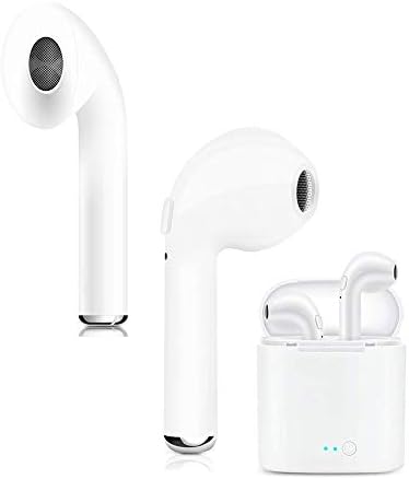 Bluetooth Headphones, EVANTEK Wireless Headphones Bluetooth 5.0 Earbuds Deep Bass Stereo Sound, Auto Paring Technology Support Binaural Call with Noise Cancelling, Waterproof with Charging Case