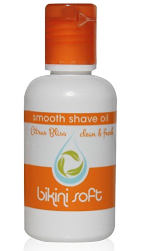 BIKINI SOFT Smooth Shave Oil (1 oz) Fresh Citrus Bliss Scent - SMOOTHEST SHAVE EVER on Legs, Underarms, Bikini Line & Intimate Areas: Stops Ingrown Hairs, Razor Bumps & Razor Burn- FOR SENSITIVE SKIN
