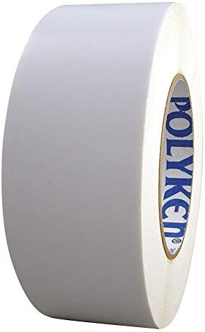 Polyken White Polyethylene Film Tape, 48mm Width, 33m Length, 8 mil Thickness - 827 (Pack of 2)