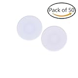Dengguoli 50x Colourful Plastic ABS 608 Bearing Cap for Spinner Toy, White
