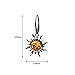 Ian and Valeri Co. Amber Sterling Silver Sun Earrings