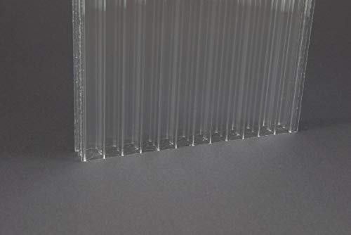 Acrylshop24 Terrassendach Terrassenüberdachung Carport Komplettset Polycarbonat 16mm X-Struktur Stegplatten farblos 16mm Stegplatten Tiefe:3000mm|Breite:6120mm - Mehrere Maße verfügbar – Bild 3