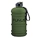2.2L Water Bottle 74oz Big Workout Gallon Jug Leak Proof for Sports Hiking Gym Outdoor (Army Green)