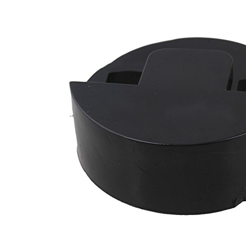 Yibuy Two Hole Double Bass Rubber Ultra Practice Mute Black Set of 10