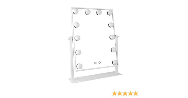 Amazon Com Lurella Cosmetics 12 Bulb Vanity Mirror Avalanche White Beauty Personal Care