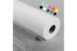 MIGLORIA Tulle Fabric Rolls 54 inch by 20 Yards White Tulle Bolt for Wedding Decorations Party Baby Shower Table Skirt Tutu DIY Decor