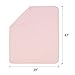 TILLYOU Breathable Quilted Cotton Baby Blanket for All Seasons, Lightweight Warm Toddler Bed Crib Blanket, Super Soft Daycare Nap/Nursery Sleeping Blanket, Heather Pink 39”x47”