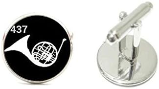 French Horn Cufflinks Musical Instrument Cufflink Tuba Cuff link Shirt Cufflinks
