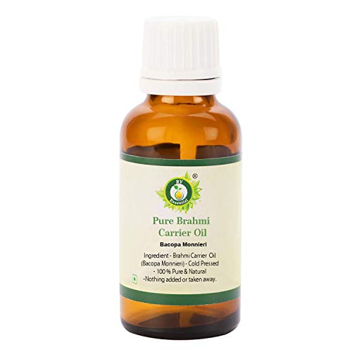 R V EssentialPure Brahmi Oil 15ml (0.507oz)- Bacopa Monnieri (100% Pure and Natural Rare Herb Series)