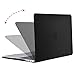 MOSISO Plastic Hard Case&Keyboard Cover&Screen Protector Compatible with MacBook Pro 13 inch, Pure Deep Black