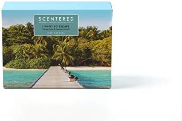 Scentered Escape Aromatherapy Essential Oils Balm & Scented Candle Gift Set - Meditation Aid for Peace & Tranquillity - Essential Oil Blend Frankincense, Sandalwood & Cedarwood Blend