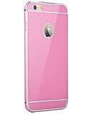 Nument(TM) For iPhone 6 plus Luxury Air Aluminum Metal Bumper Detachable Hard Back Case ,Two in One Cover ,Ultra Thin Frame With Stylish Designs For Apple iPhone 6 plus (5.5) (pink)