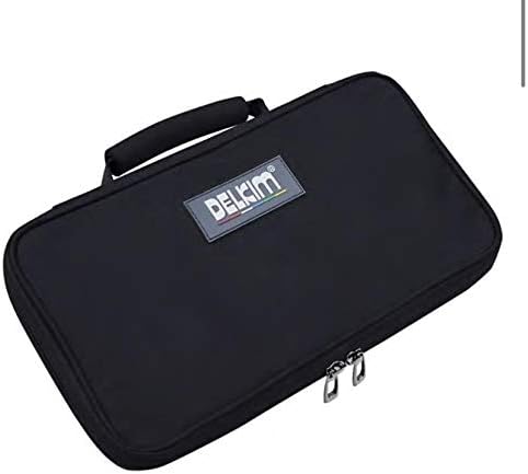 DelkimNew Black Box Storage Case for Carp Fishing Bite Alarms